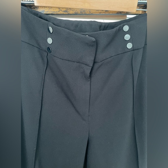 Kasper Black Ankle Pants with Button Detail - Picture 3 of 4
